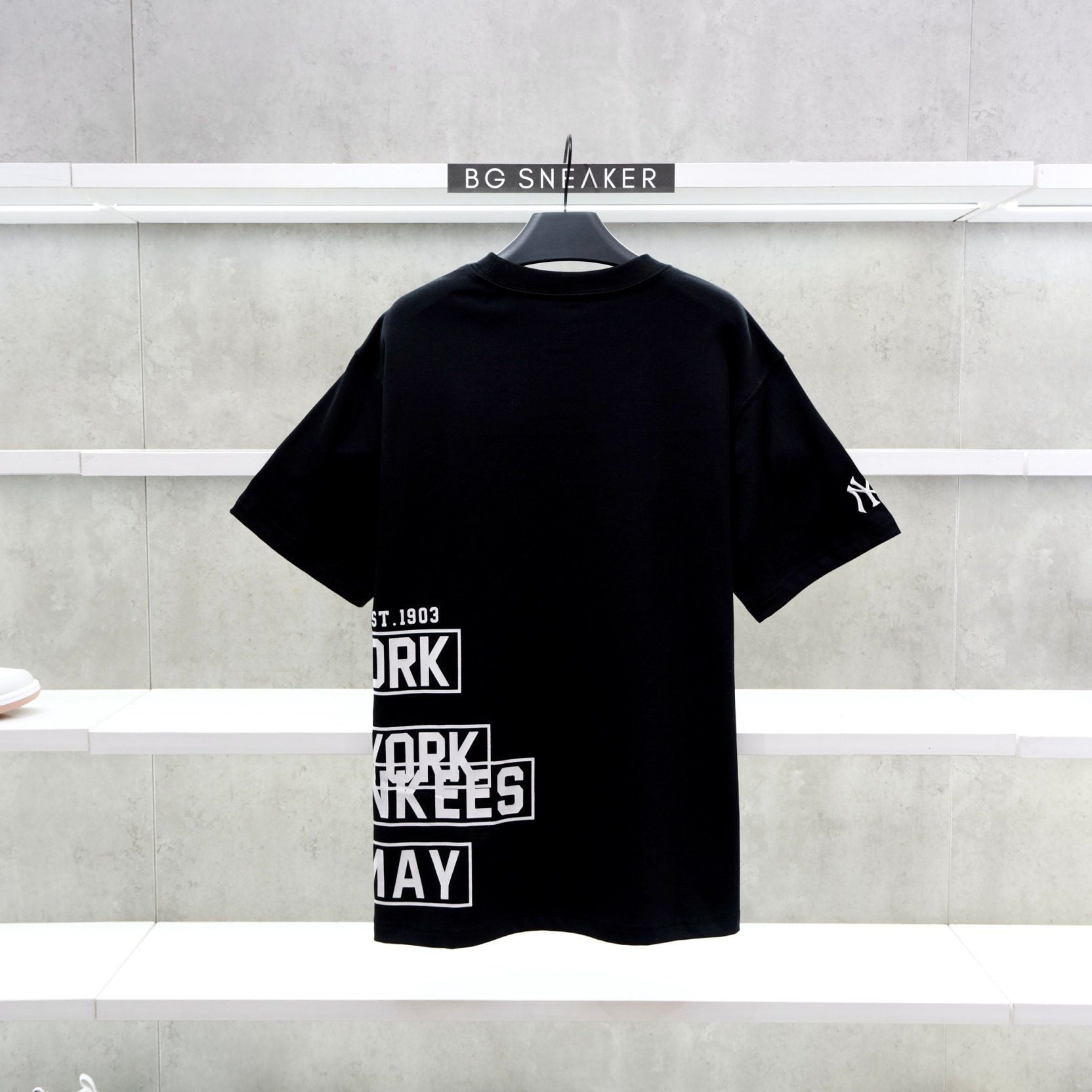  Áo Thun New Era Yankees Black White  12558456 