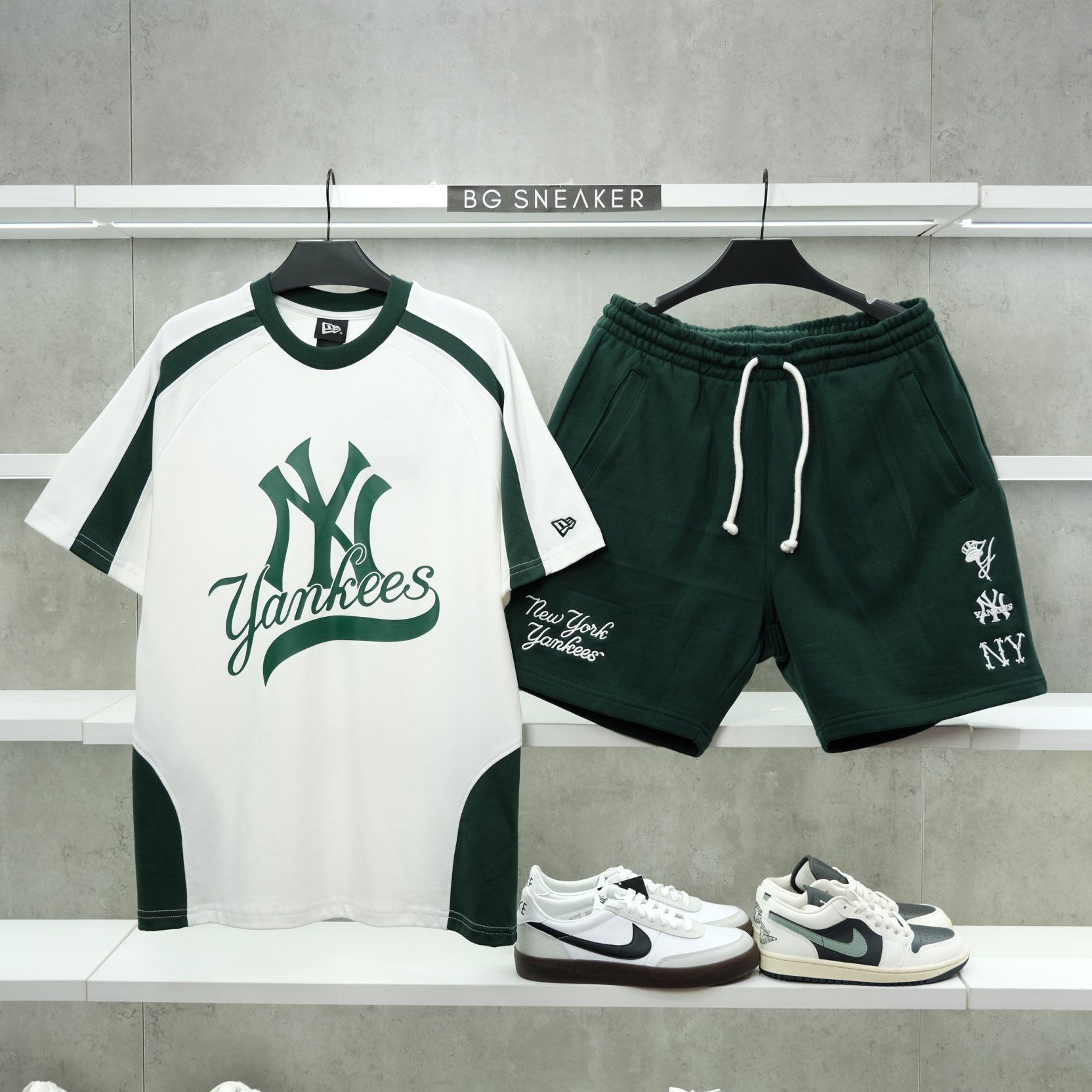  Áo thun New Era  Yankees White Green 12224585 