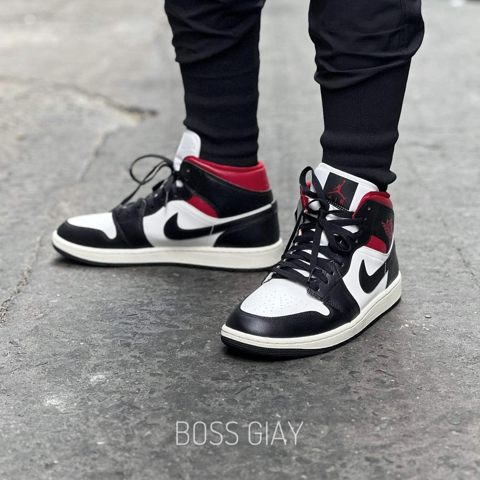  Nike Air Jordan 1 Mid Fitness Red [ BQ6472-061 ] 