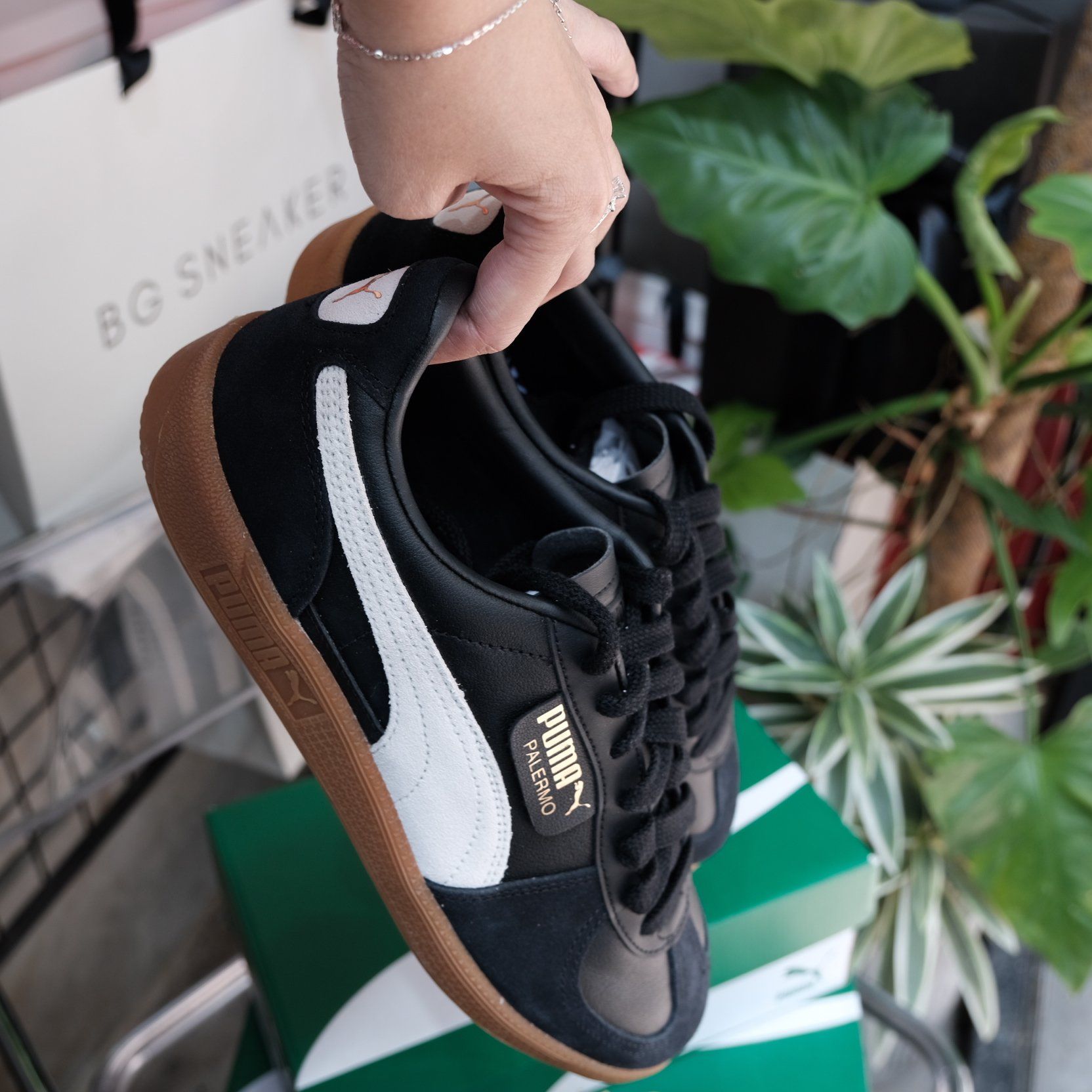  Giày Puma Palermo Black Feather Grey Gum 397647-03 