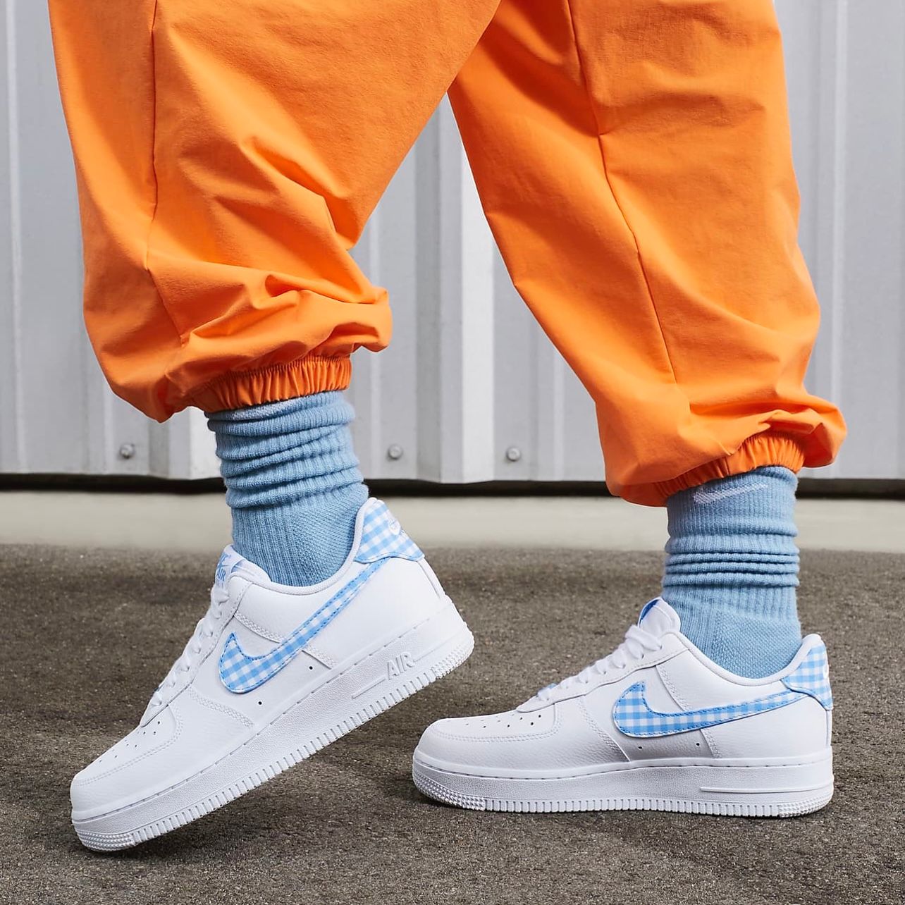  Nike Air Force 1 Low Blue Gingham DZ2784-100 