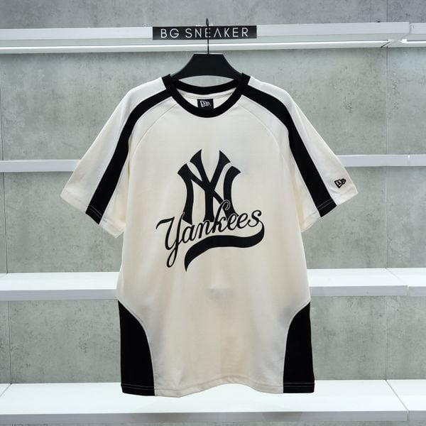  Áo thun New Era  Yankees Cream Black 12224586 