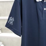  Áo  Thun Polo New Era Yankee Blue White 14121842 