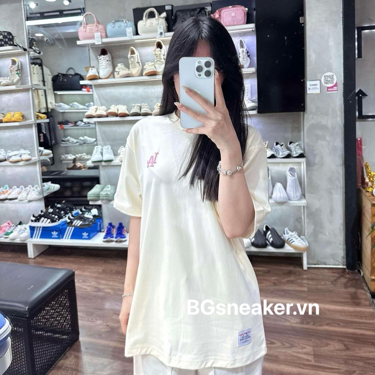  Áo Thun New Era Dodgers Cream Pink 15488792 