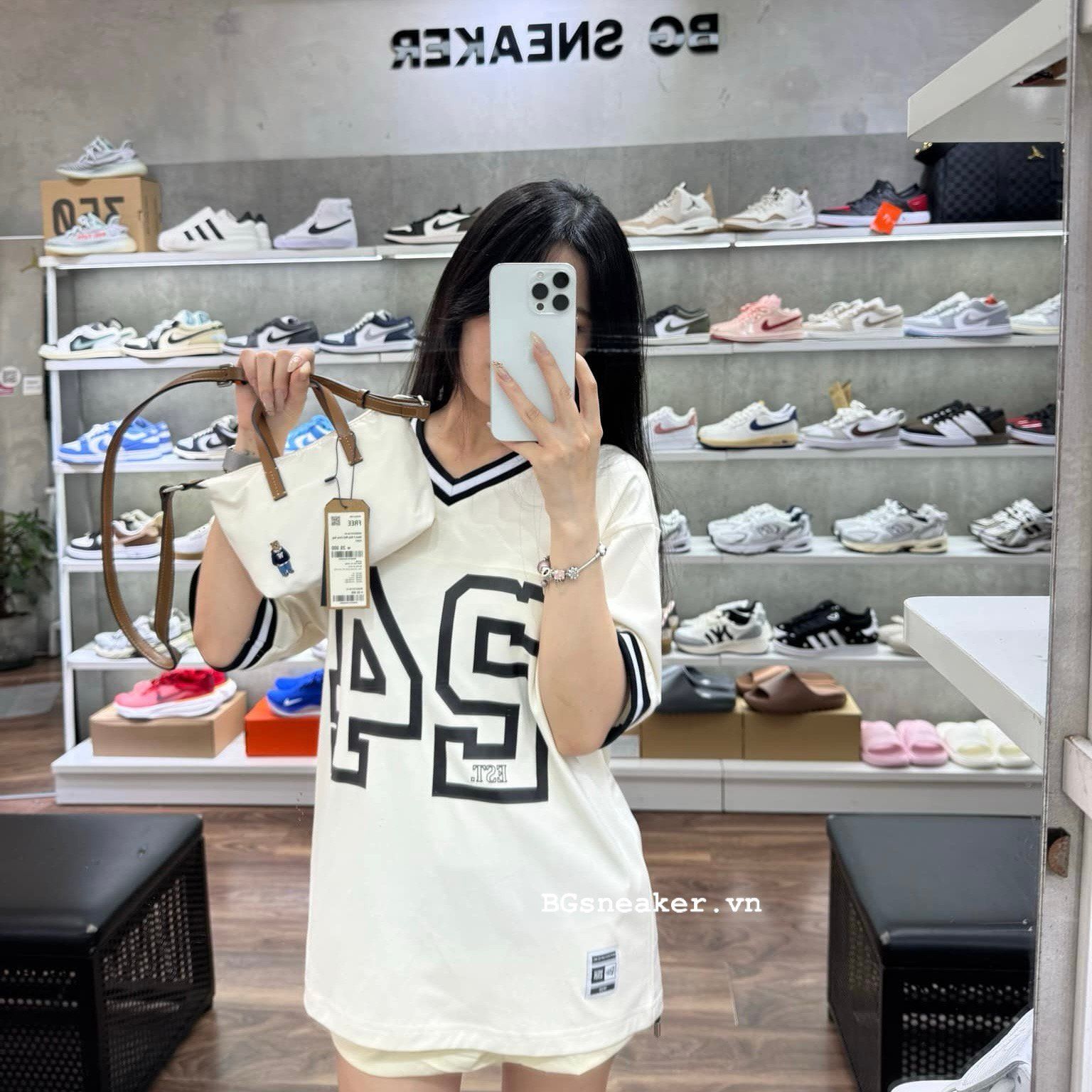  Áo Thun New Era Jersey EST 24 Cream/Black 13883939 