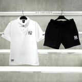  Áo Polo New Era New York Yankees White Logo Retro Signal 17778458 