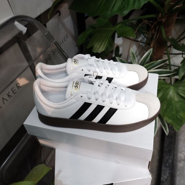  GIÀY Adidas Neo Vl Court White Black Gum  ID6015 