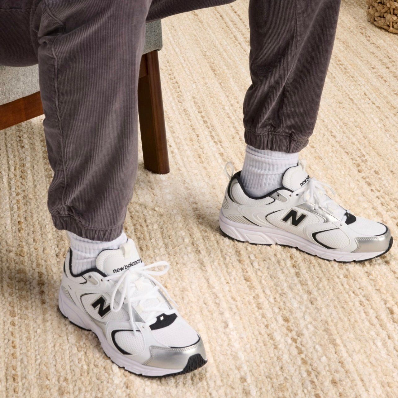  Giày New Balance 408 White Silver ML408A 