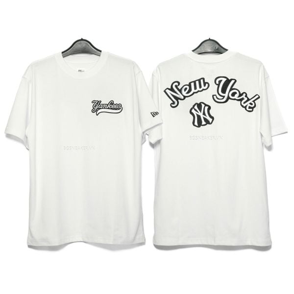  Áo Thun New Era Yankees White Embroi   15678454 
