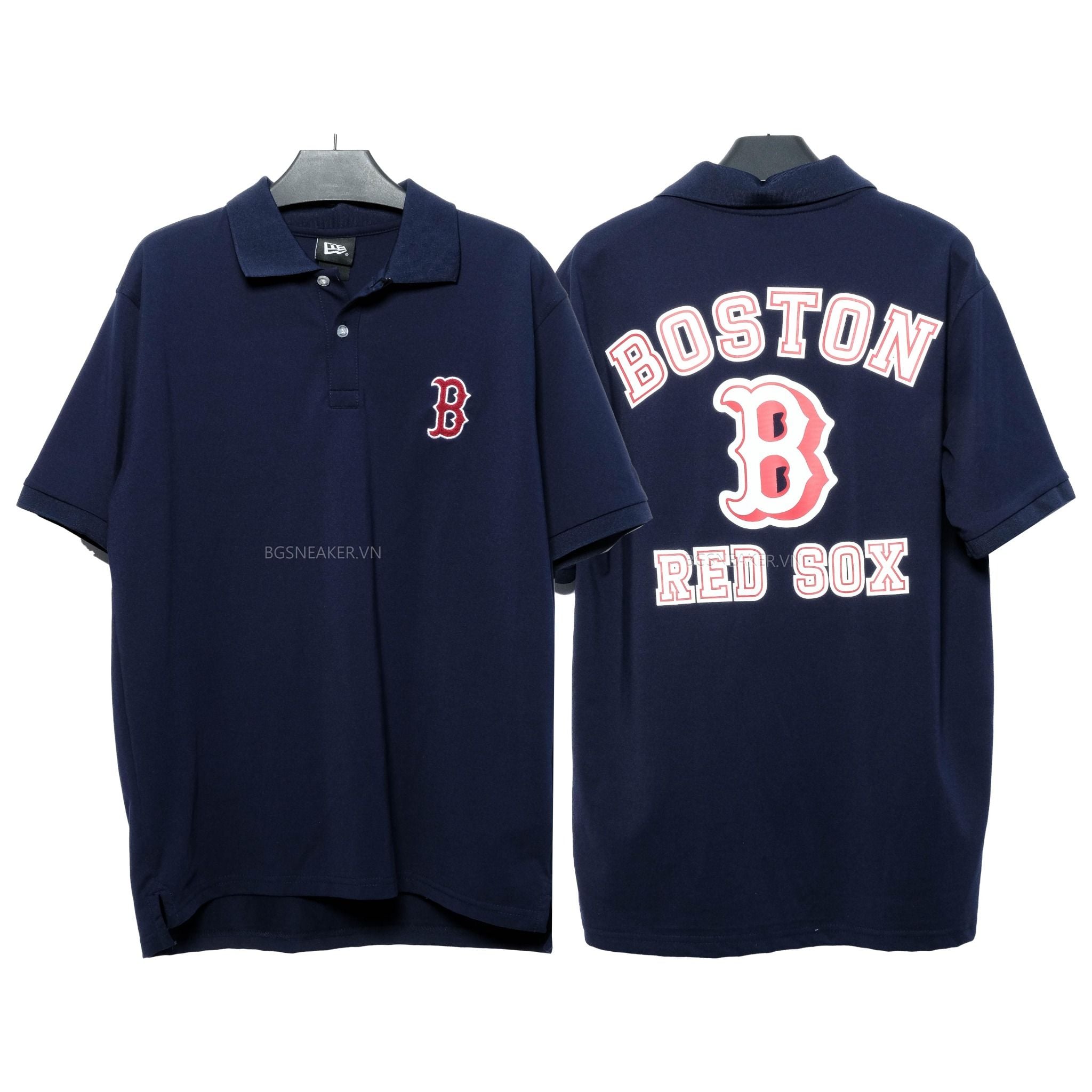  Áo Thun Polo New Era Boston  Navy Red 13554452 
