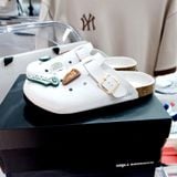  Dép Champion Sandal Birken White Grey U5AFASU19F1 