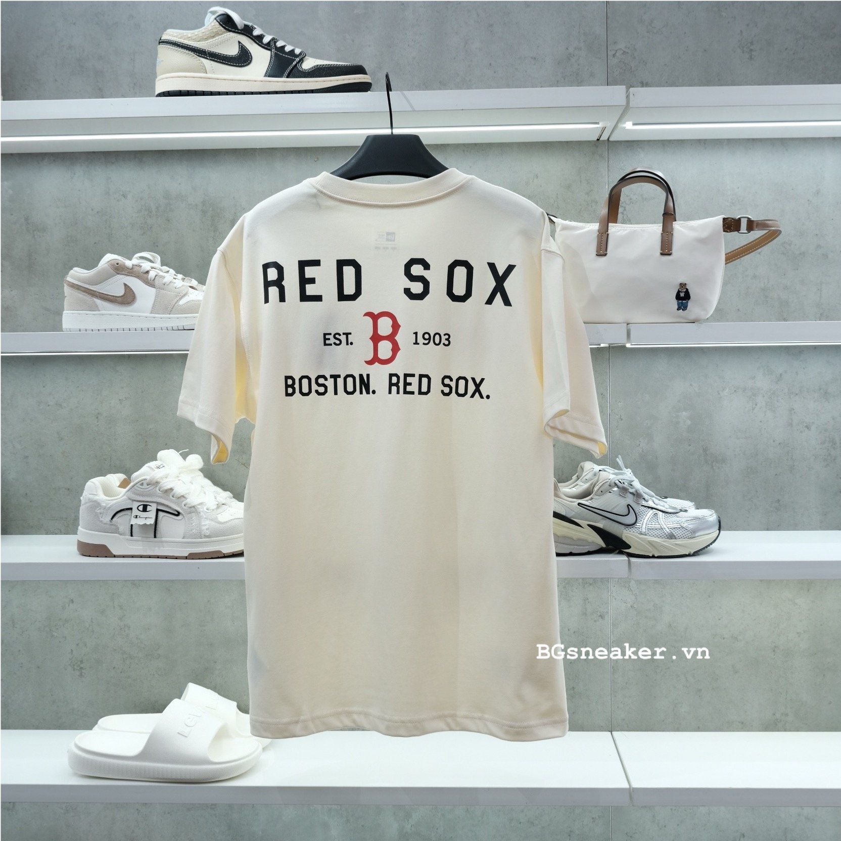  Áo Thun New Era Boston Red Sox Logo 16548996 