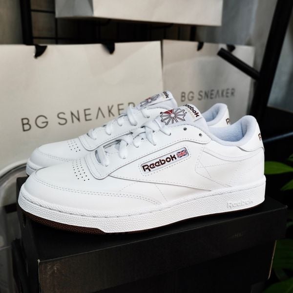  GIÀY Reebok Club C 85 - Cloud White / Trail Brown FZ6012 
