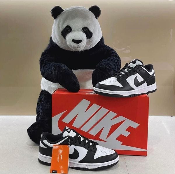  Giày Nike Dunk Low Retro White Black Panda (GS) CW1590-100 