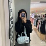  Túi MLB NY Classic Monogram Jacquard NY Baby Blue bag 7ACRMD55N 50SBL 