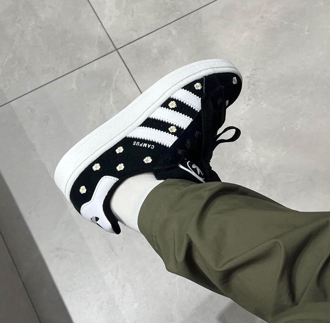  Giày Adidas Campus 00s Floral Core Black IF9640 