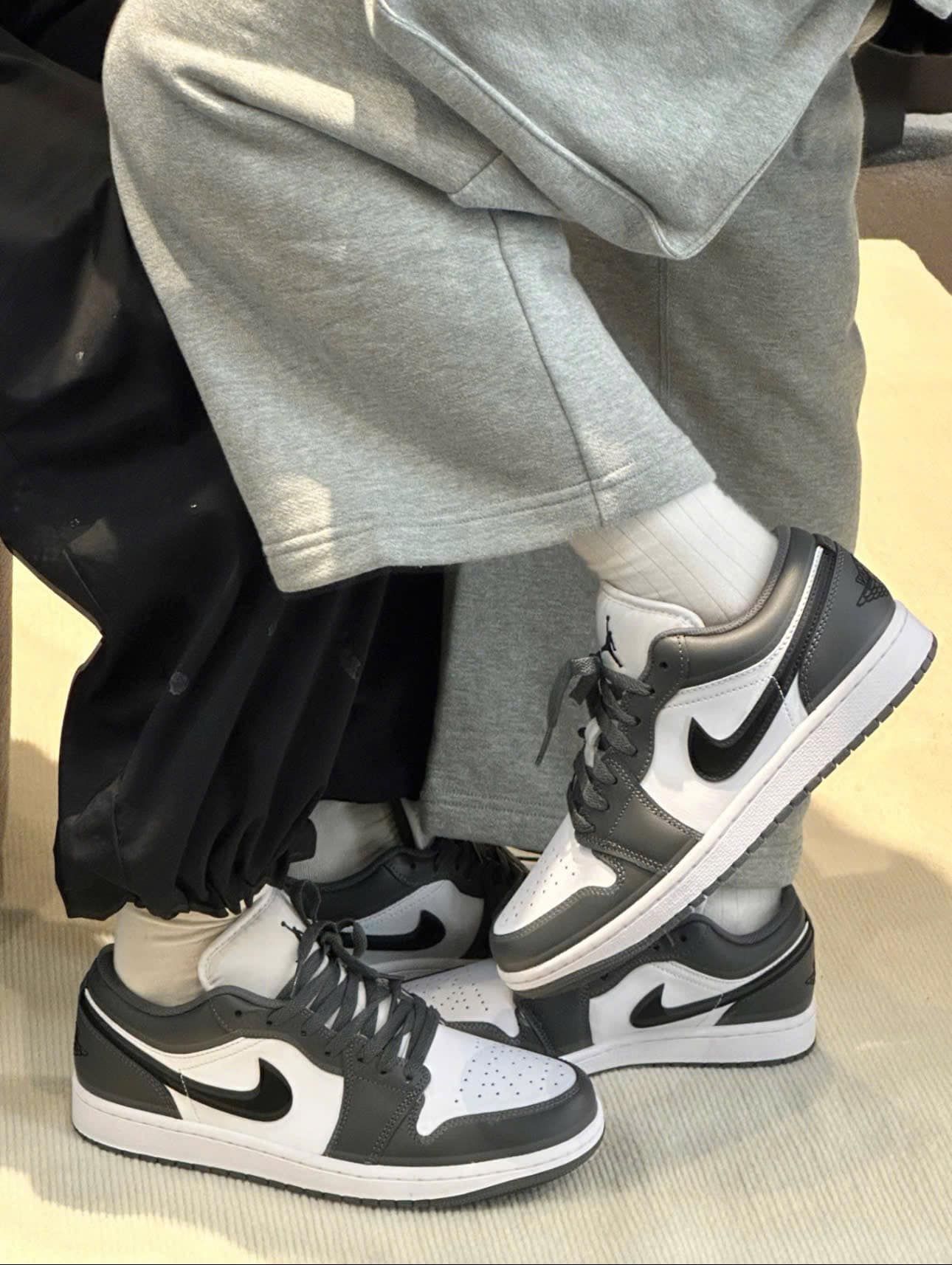  Giày Nike Air Jordan 1 Low GS Iron Grey [ 553560 152 ] 