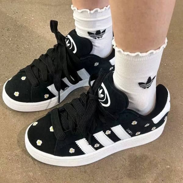  Giày Adidas Campus 00s Floral Core Black IF9640 