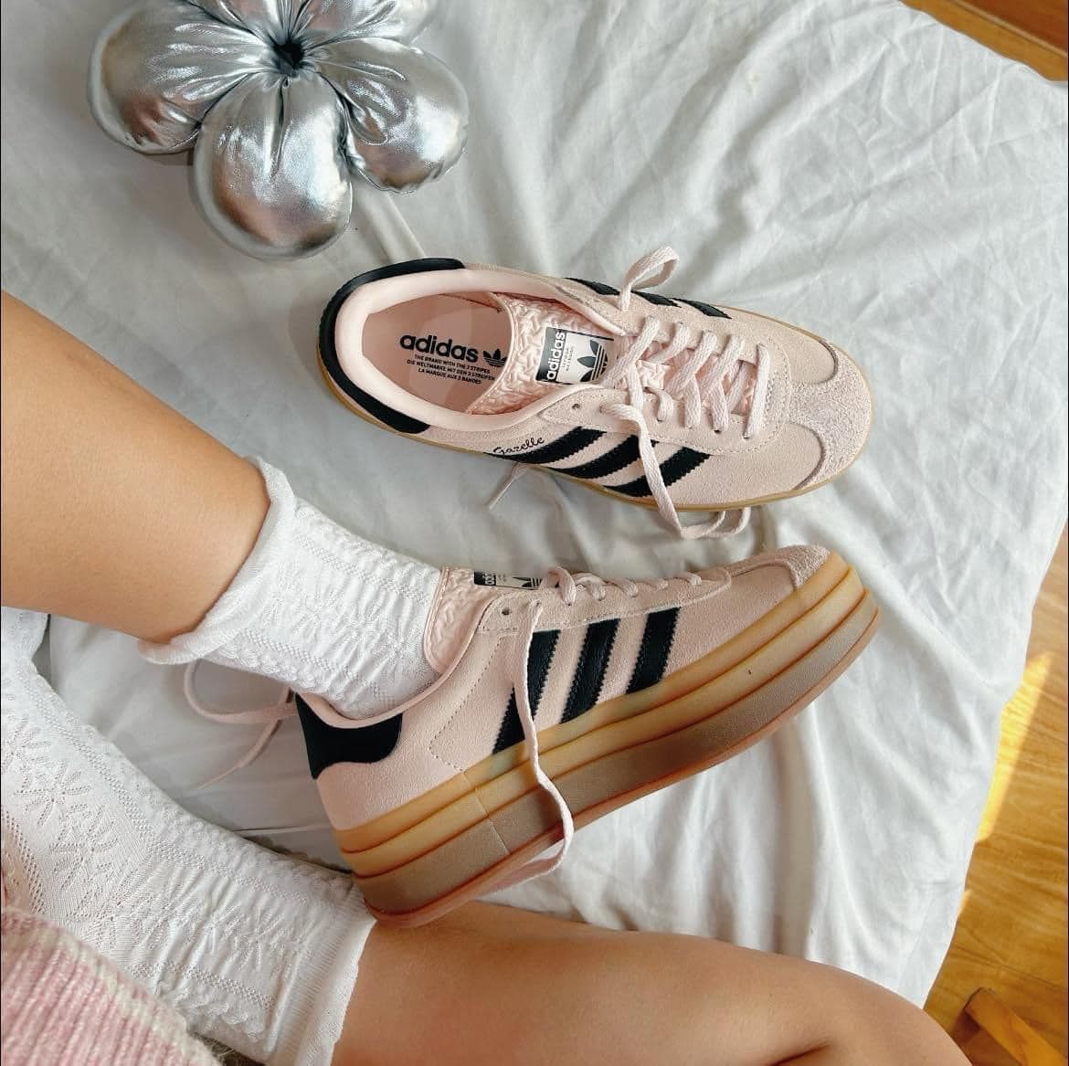  Giày Adidas Gazelle Bold ‘Wonder Quartz Black Gum’ [IE0429] 