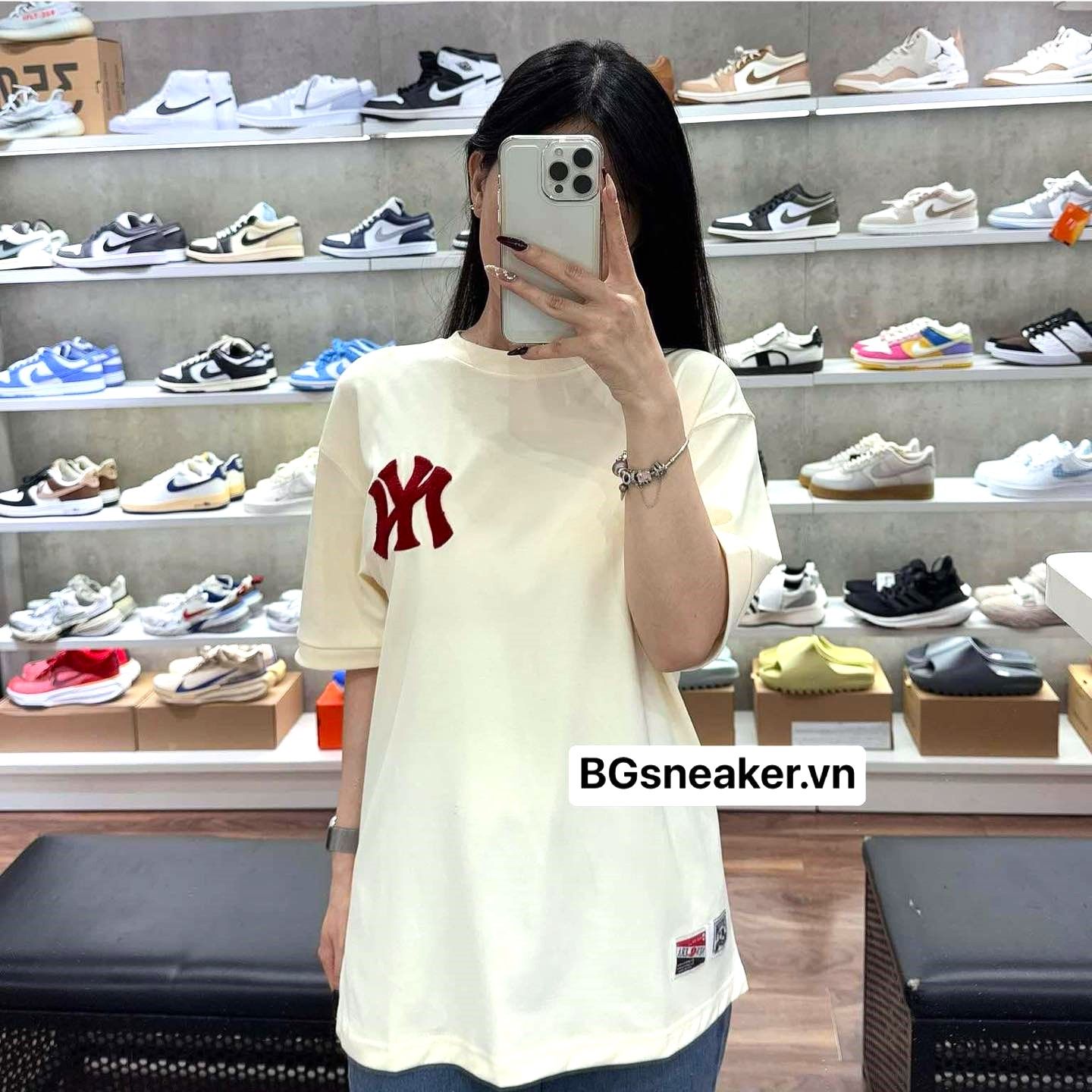  Áo Thun New Era NY Red Cream Embroi 15588791 
