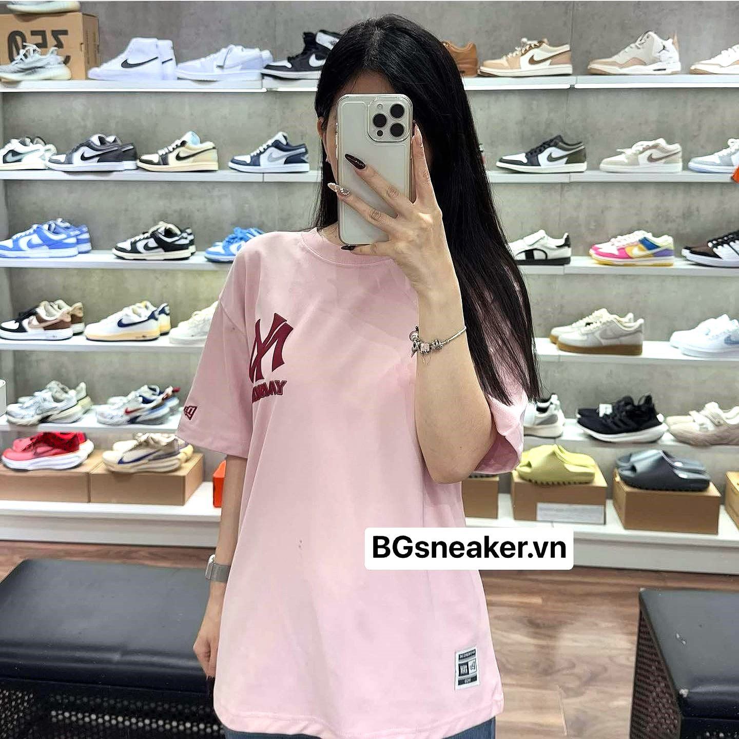  Áo Thun New Era New York Burgundy 'Big Logo Pink'   15558699 