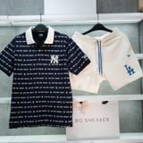  Áo Polo New Era Yankee Monogram Navy Cream Logo 15678422 