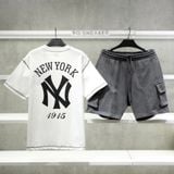  Áo Thun New Era NY White BLack 13334578 