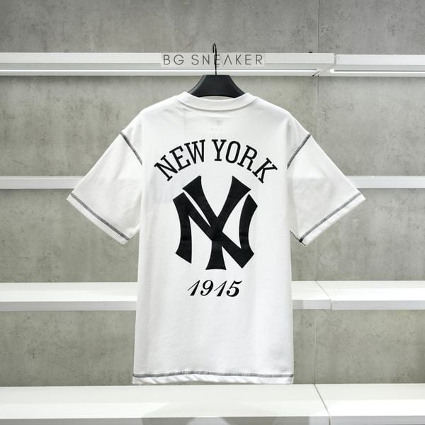  Áo Thun New Era NY White BLack 13334578 