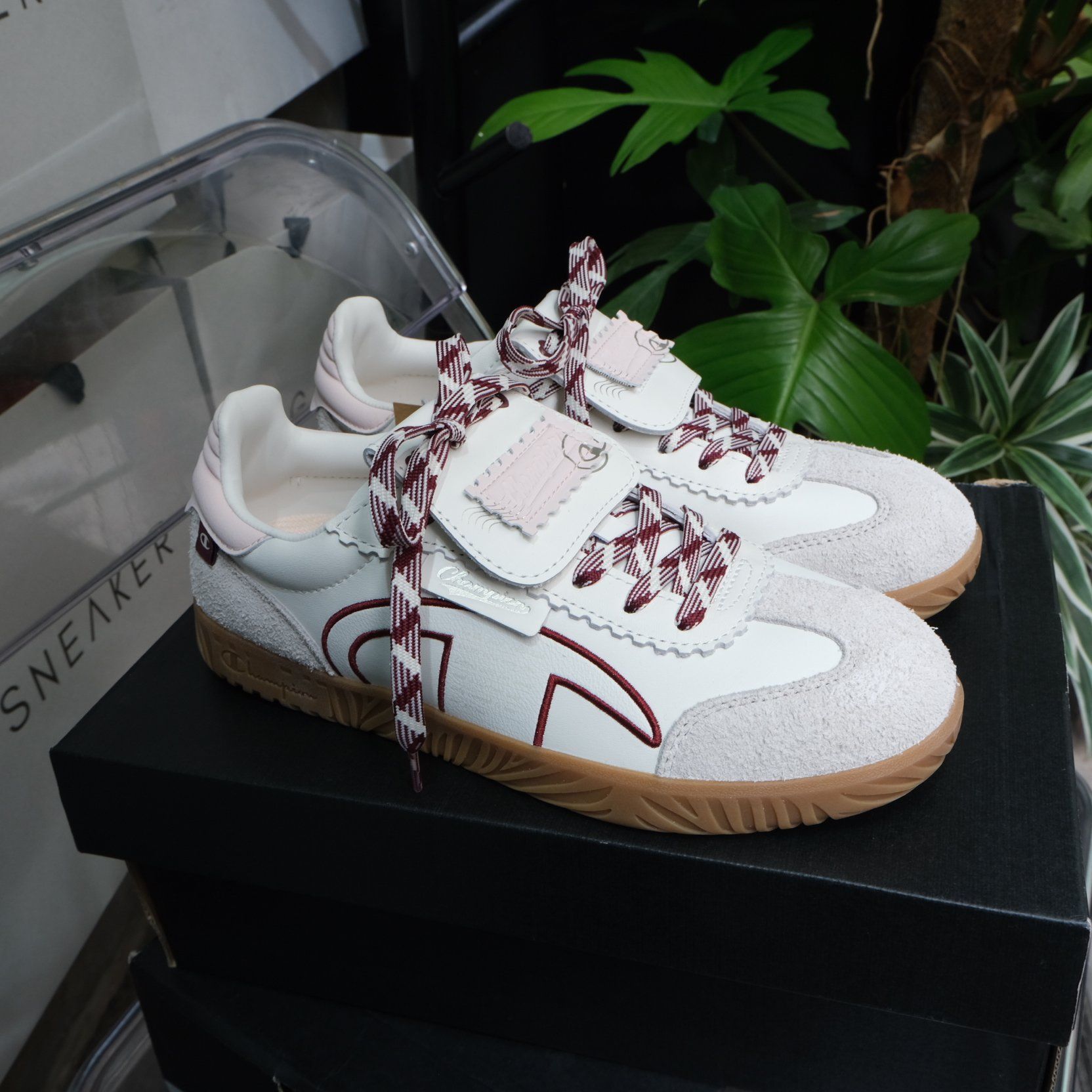  Giày Champion Essentials Champ T-Trainer ' White/Red ' [ U5AFCTW15K2 ] 