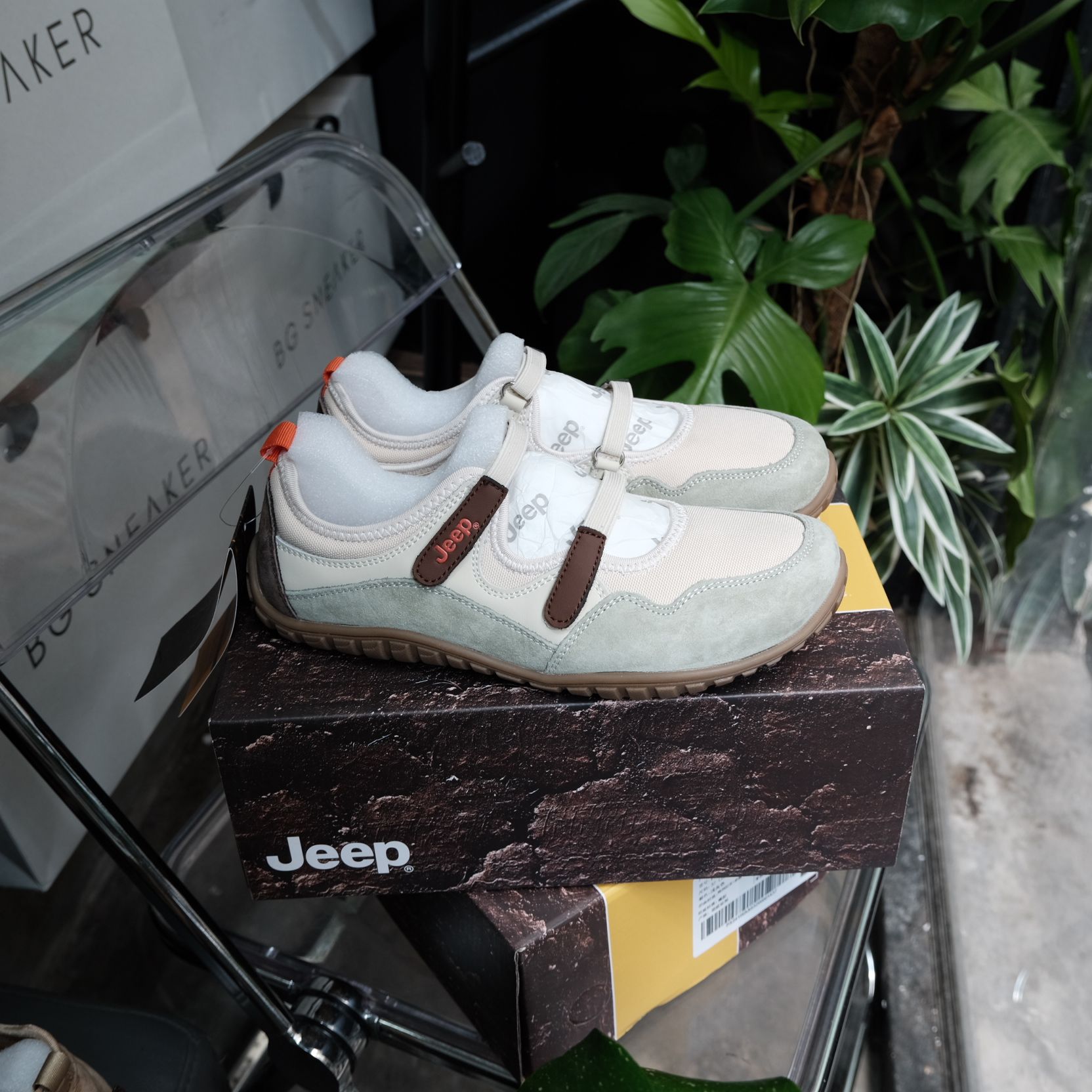  Giày Jeep Outdoor Shoes Women's Low Top ''Cream Light Green'' [ P651W13112 ] 