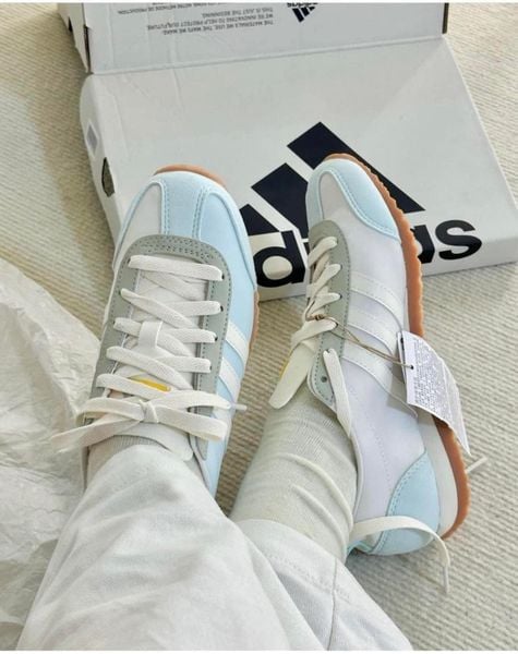 Giày ADIDAS VS JOG 2.0 WHITE BLUE - JI2434 