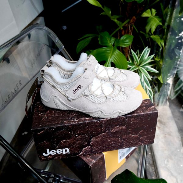  Giày Jeep Lifestyle Shoes Women ’s Low-top Begie  [ PX241WAS932 ] 