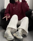  Giày Champion Chunky Sneakers Unisex Low-Top Silver/Milk White U5AFCRU15P8 