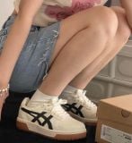  Giày Asics Court MZ Cream Black Gum  1203A127-750 