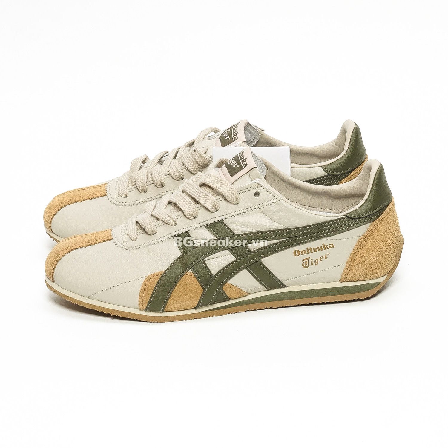 Onitsuka Tiger Runspark Beige Olive Green Mustard Yellow 1183B480 200