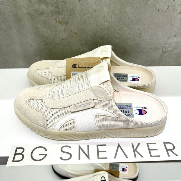  GIÀY Champion Champ T-Trainer Mule Cream White  U5BFASW01F3 