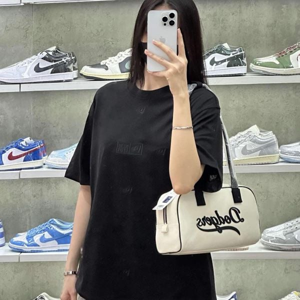  Áo Thun New Era Multi Logo   Triple Black 14387504 