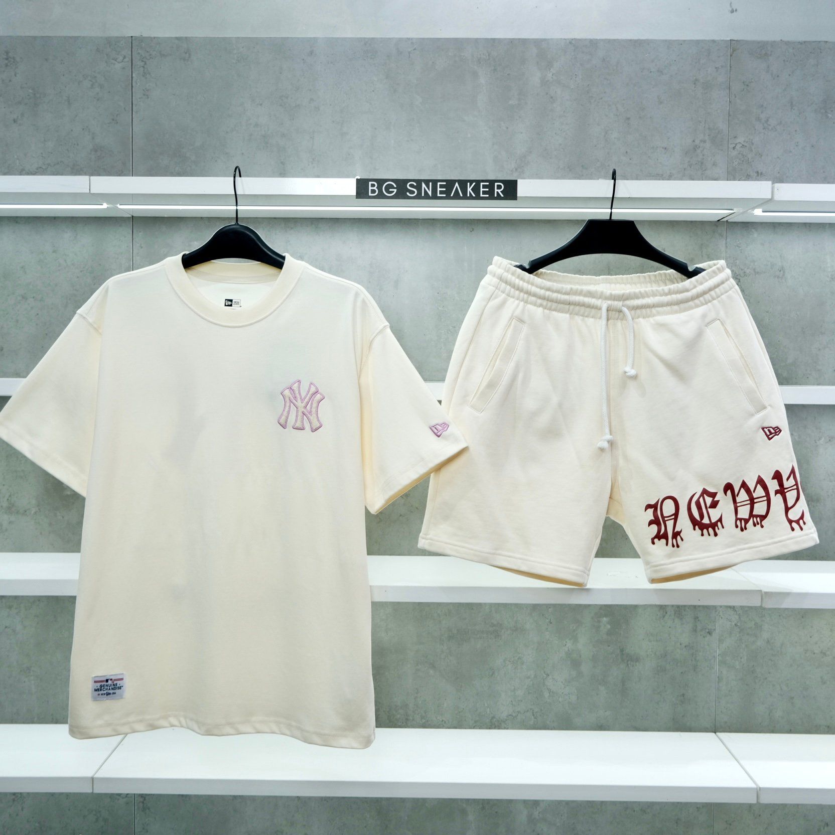  Áo Thun New Era NY Cream Pink 13225493 