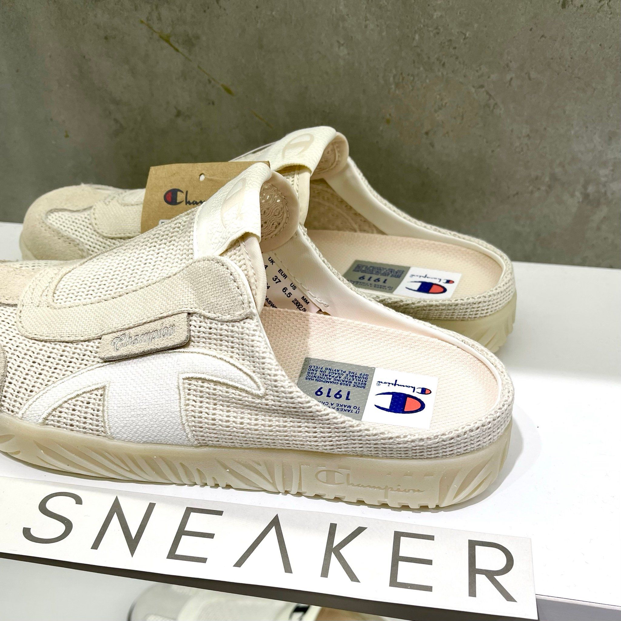  GIÀY Champion Champ T-Trainer Mule Cream White  U5BFASW01F3 