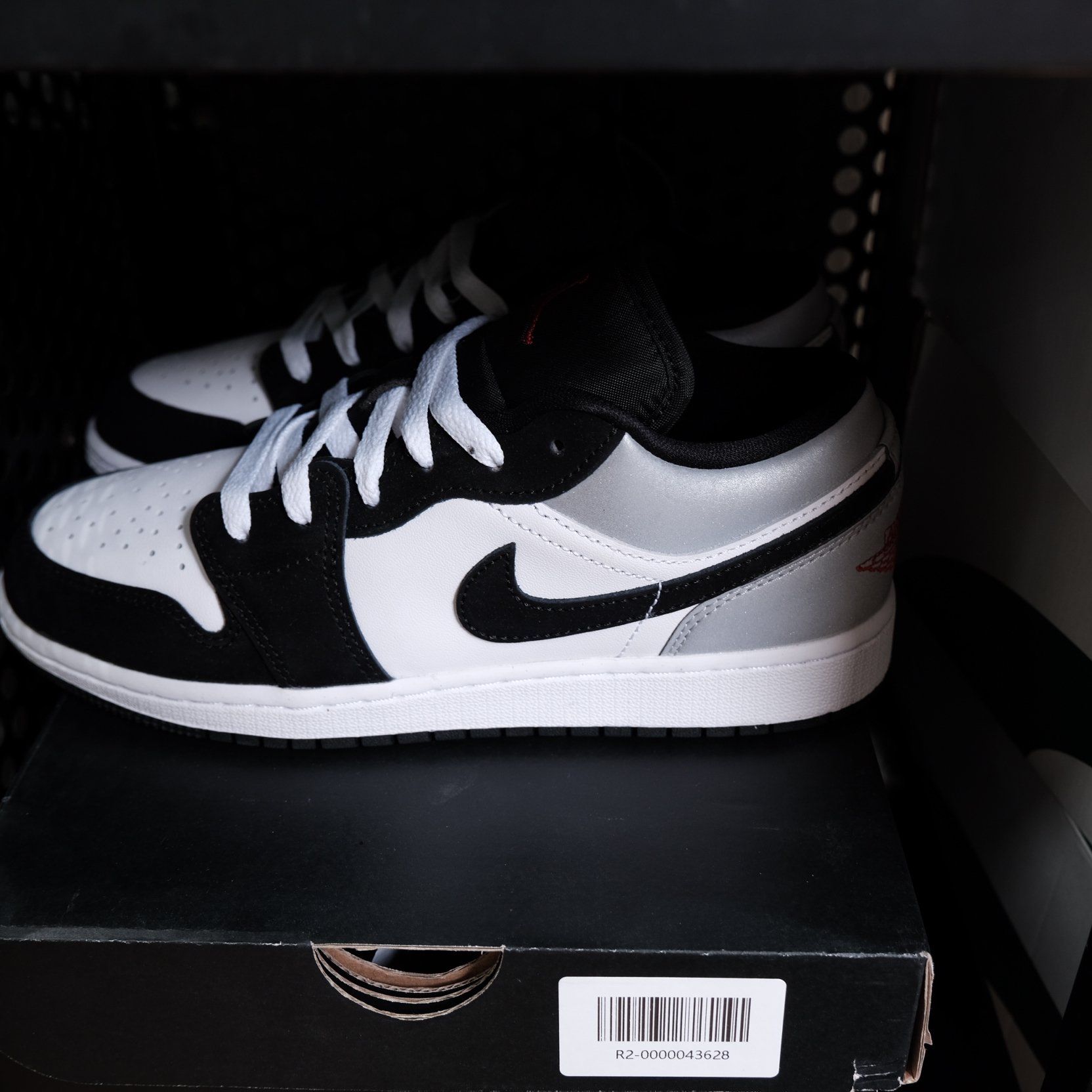  Giày Nike Air Jordan 1 Low GS Panda Toe HF3188 106 