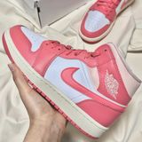  Nike Air Jordan 1 Mid  Strawberries And Cream  [  BQ6472-186  ] 