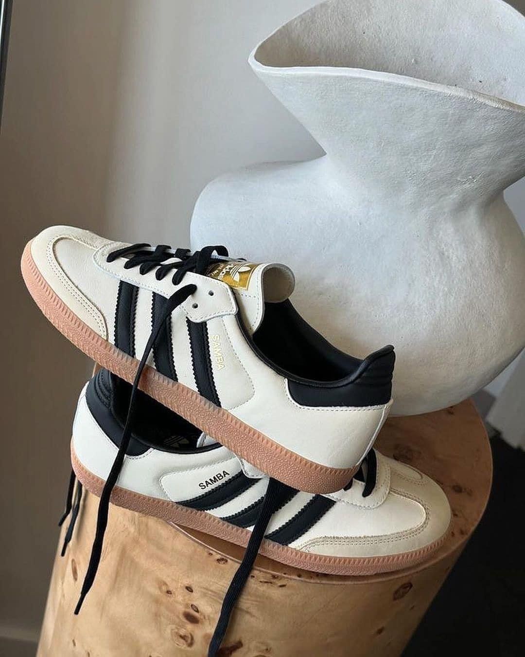  Giày Adidas Samba OG Cream White/Black/Sand Strata ID0478 