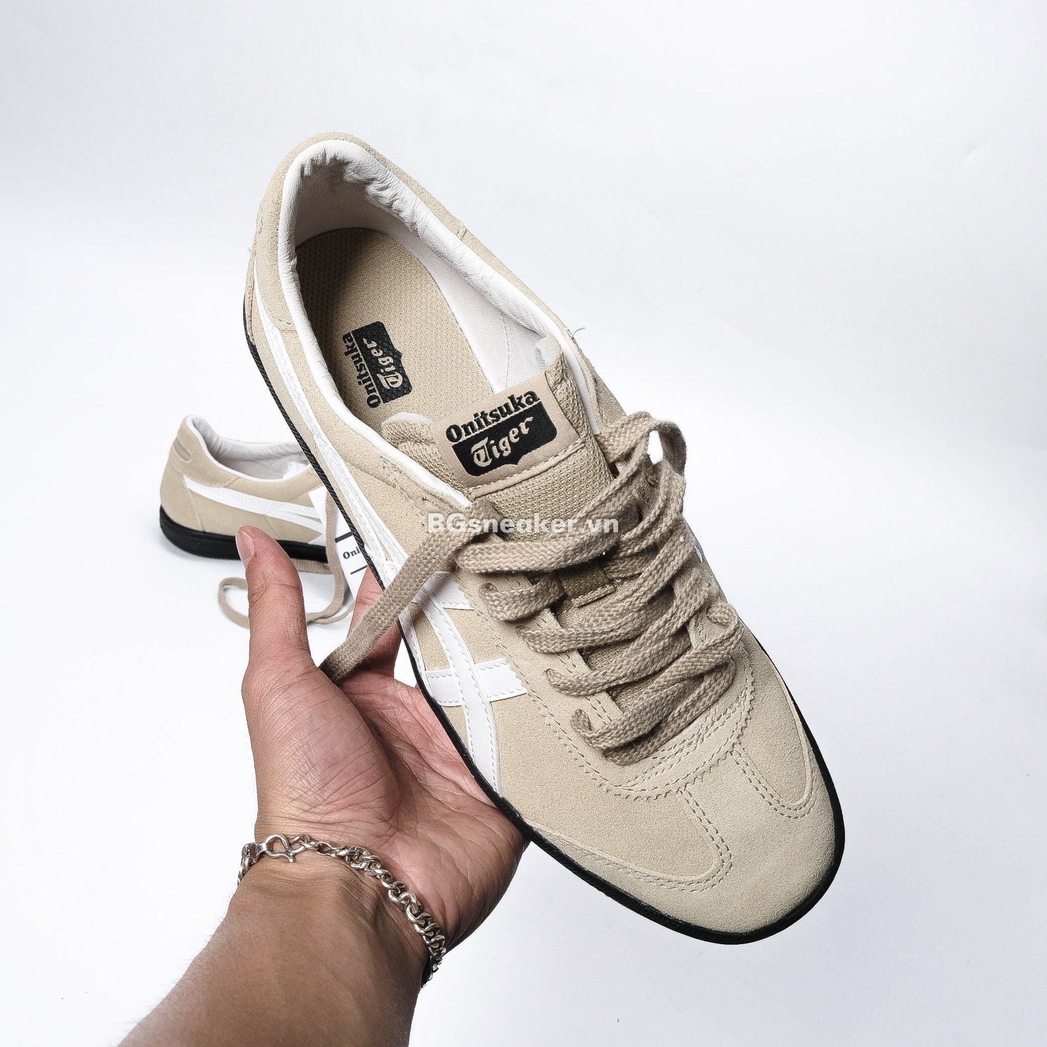  Giày Onitsuka Tiger Tokuten ‘Beige White Black’ 1183A907-203 