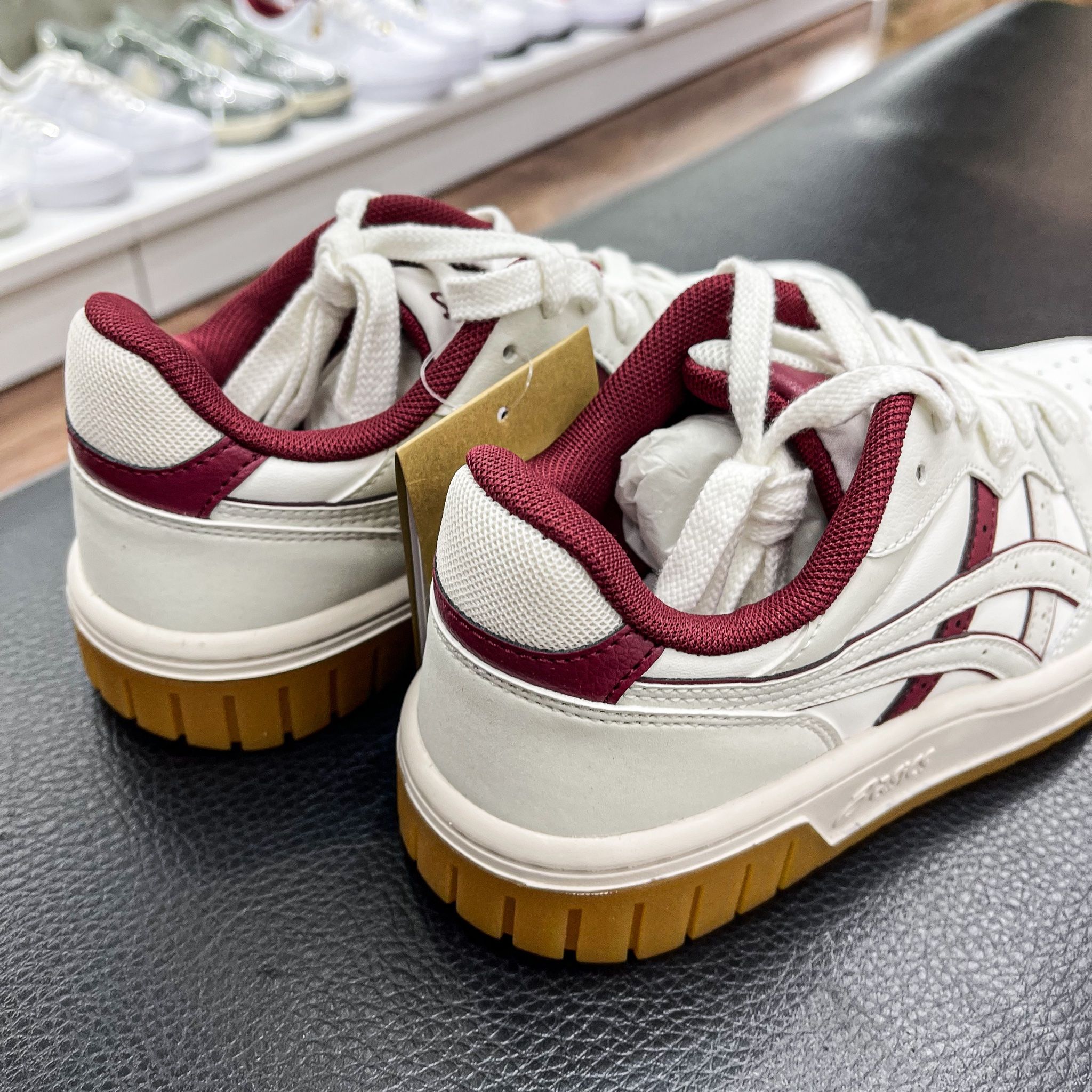  Giày Asics Court MZ 2.0 'White/RED/ Brown' [ 1203a405 103 ] 