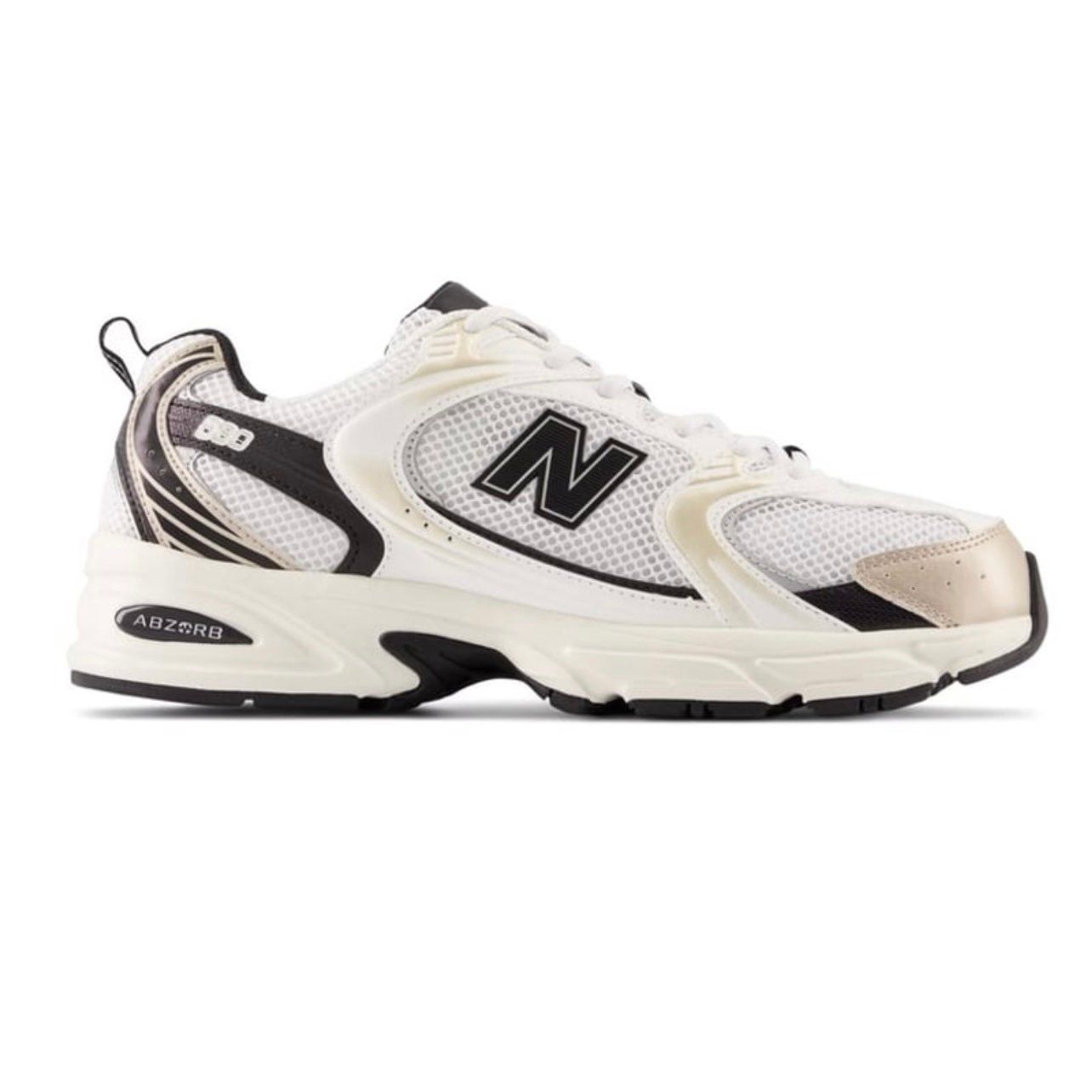  Giày New Balance 530 White & Light Gold Metallic MR530TC 