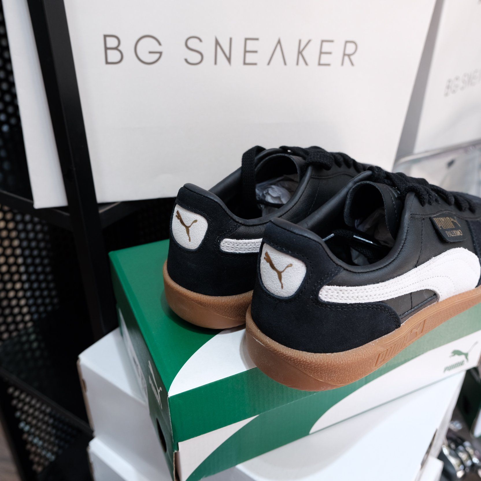  Giày Puma Palermo Black Feather Grey Gum 397647-03 