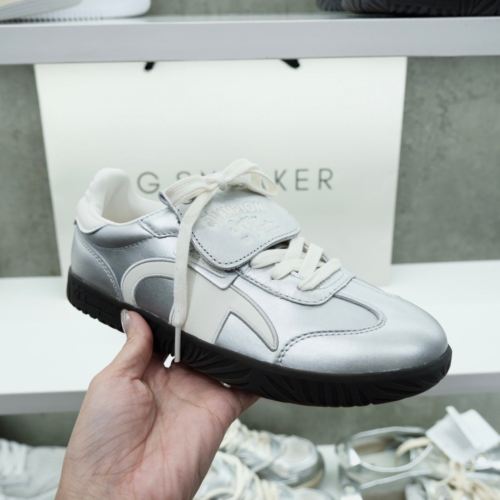  Giày Champion Essentials Champ T-Trainer  Sliver U5AFCTW15B1 