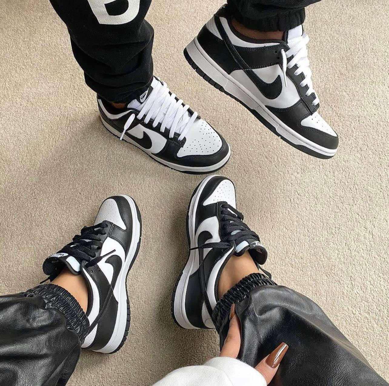  Giày Nike Dunk Low Retro White Black Panda (GS) CW1590-100 