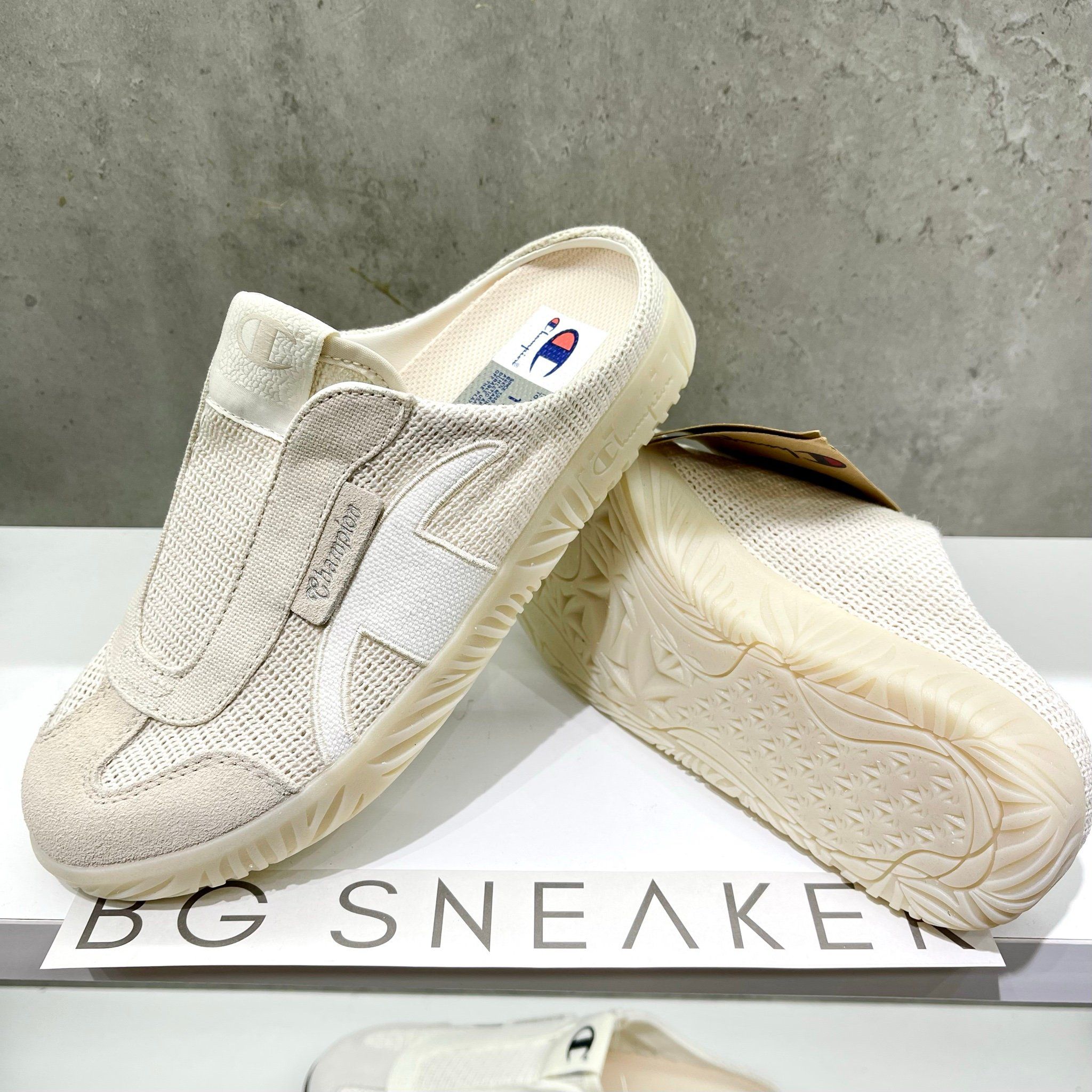  GIÀY Champion Champ T-Trainer Mule Cream White  U5BFASW01F3 