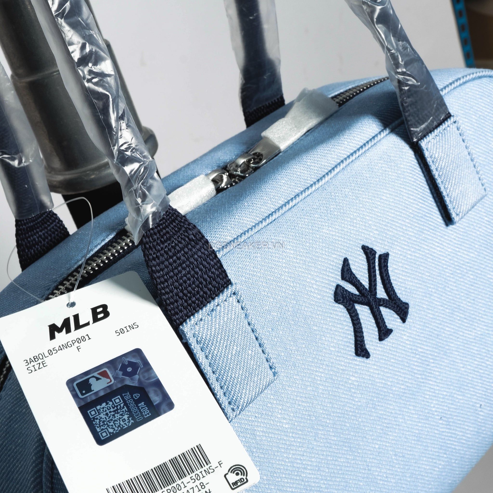  Túi MLB Korea Varsity Culsive Denim Shoulder Bag New York Yankees Indigo bag 3ABQL054N-50INS 